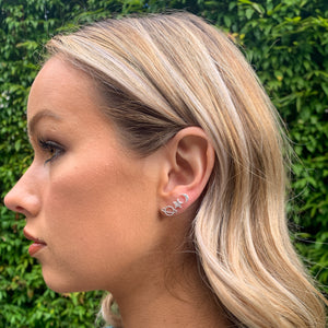 Star & Moon Sterling Silver Earrings