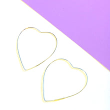 Load image into Gallery viewer, Heart Hoops