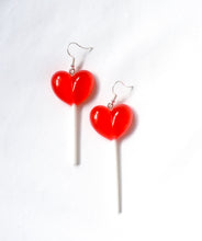 Load image into Gallery viewer, Heart Lollipop Earrings
