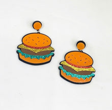 Load image into Gallery viewer, Burger Earrings