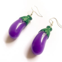 Load image into Gallery viewer, Eggplant Earrings