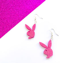 Load image into Gallery viewer, Pretty In Pink Playboy Earrings