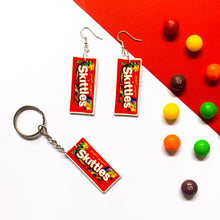 Load image into Gallery viewer, Skittles Keychain &amp; Earring Bundle