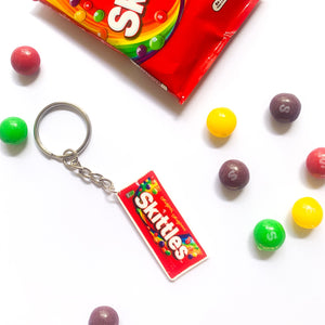 Skittles Keychain & Earring Bundle