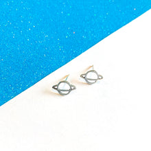 Load image into Gallery viewer, Saturn Sterling Silver Earrings
